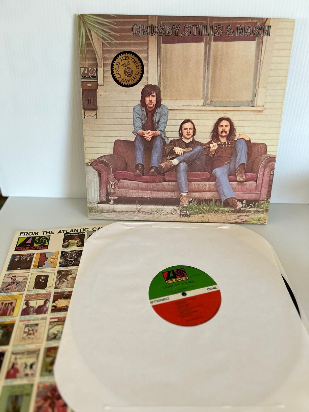 Crosby Stills & Nash 1969 Vinyl LP Atlantic SD 8229 Presswell PR Gold Sticker